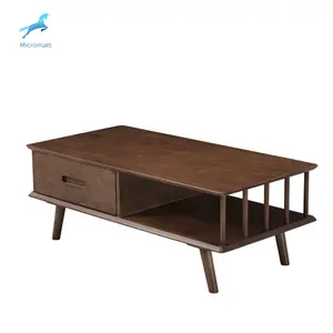 2020 nordic style living furniture brown color 1.2m wood coffee table in low price