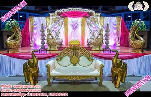 Mandap de Elefante para Bodas del Sur de Asia, Mandap de Trompa de Elefante para Bodas de Sri Lanka, Mandap de Boda Tradicional de Estilo Indio, EE. UU. - Product Image 2