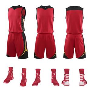 Uniforme de baloncesto de equipo para niños, uniforme Reversible de secado rápido - Product Image 5