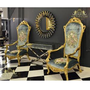 Chaises à angle haut de Style français, siège décoratif pour salon, Rococo, avec Console, - Product Image 1