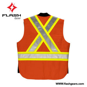 Chaleco de seguridad de trabajo de alta visibilidad con rayas reflectantes Protector de seguridad de bolsillo a prueba de agua Chaleco protector de alta visibilidad - Product Image 4