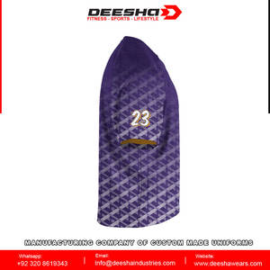 Vente en gros Vêtements de sport unisexes en polyester Maillots et shorts réversibles personnalisés avec col polo Design imprimé pour la crosse - Product Image 5