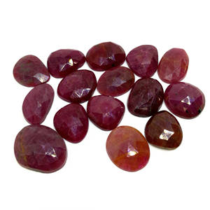 พลอยทับทิมธรรมชาติแบบเหลี่ยมเพชรพลอยตัดทรงหลวมฟรีไซส์6-8มม. สำหรับทำเครื่องประดับ - Product Image 5