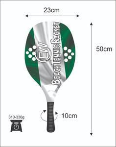 Raquetas de Tenis Playa Personalizadas de Carbono y Fibra de Vidrio, Raqueta de Pádel Playa con Logotipos y Combinaciones de Colores, 310-330g, 50cm - Product Image 2
