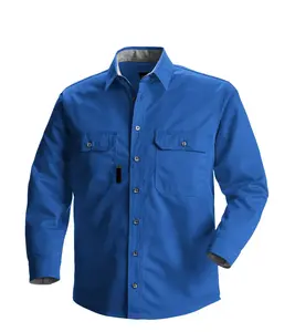 맞춤형 디자인 안전 작업 셔츠 최고 판매 고품질 산업 작업 셔츠 긴 소매 안전 작업 셔츠