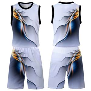 Uniformes de Baloncesto Reversibles Hechos en Fábrica, Ropa Deportiva al por Mayor en Existencia, Camisetas y Pantalones Cortos de Baloncesto de Doble Capa - Product Image 6