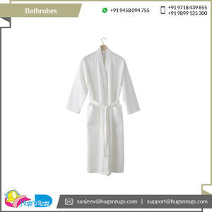 เสื้อคลุมอาบน้ำผู้ใหญ่ผ้าฝ้าย 100% คุณภาพเยี่ยม แห้งเร็ว นุ่ม ทนทาน ขนาดสั่งทำได้ ขายดี ปี 2026 ผู้ส่งออกจากอินเดีย - Product Image 5