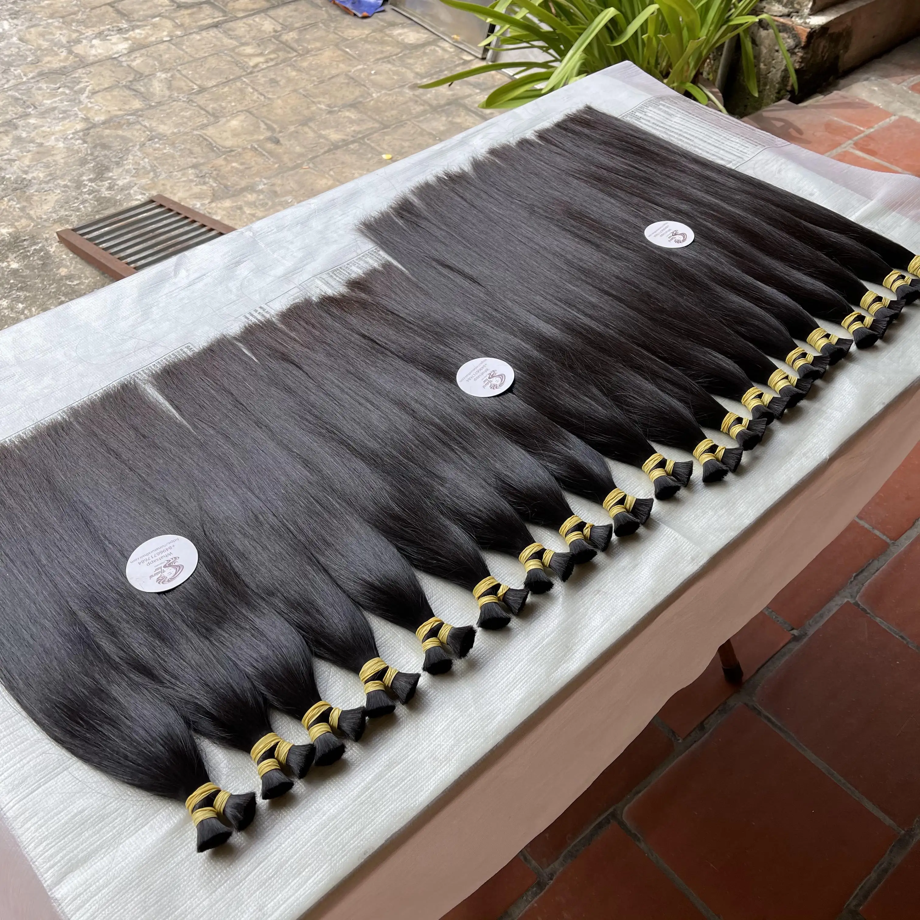 Vietnamese Human Hair Bulk is suitable , Virgin Hair do not chemiles raw vietnamese hair