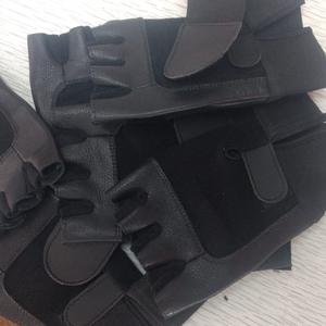 Gants de gymnastique en cuir véritable de nouveau style pour hommes, longs poignets, accessoires d'haltérophilie élégants - Product Image 5