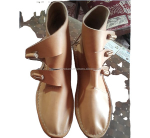 Thiết Kế Mới Màu Nâu Đen Da Khởi Động Siêu Ánh Sáng Bền Người Đàn Ông Ngoài Trời Khởi Động Viking Giày Khởi Động - Product Image 1