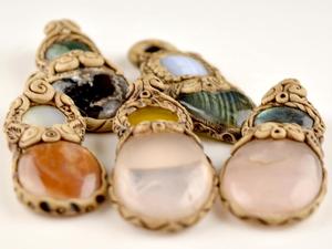 Natural Gemstone Charm Pendants Polymer Clay Classic Multi Stone Unisex Wholesale <b>Birthstone</b> <b>Necklace</b> - Product Image 5