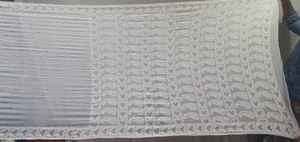 Saree biscos georgtte pesado frontera Sari tela bordado con que patti trabajo - Product Image 2