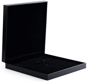 Boîte de rangement des bijoux, accessoire de mode, présentoir de boîte-cadeau en velours carré, boucles d'oreille, pendentif, motif attrayant - Product Image 4