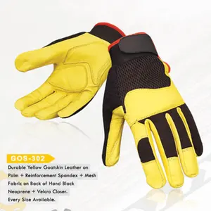 优质坚固耐用的手部保护重型工作安全皮革手套机械手套价格合适