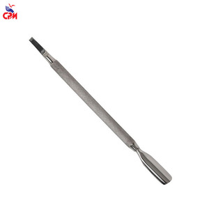 Pousse-cuticules professionnel en acier inoxydable à double extrémité, grattoir pour manucure et pédicure, outil de soin des ongles, usage en salon, durable - Product Image 5