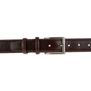 Thắt Lưng Thiết Kế Da Thật Cao Cấp Ý Thắt Lưng Da Bê Màu Nâu 3.5Cm/1,38in Cho Nam Quần Áo Thời Trang 6 Chiếc Trong Một Hộp OEM - Product Image 3