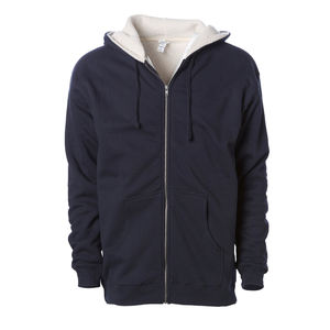 Sweat à capuche à fermeture éclair pour hommes avec tissu tricoté couleurs et logo personnalisés lavable 100% coton mélangé vente en gros - Product Image 2