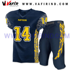 Uniforme de fútbol americano personalizado al por mayor transpirable conjuntos de talla grande con impresión por sublimación - Product Image 5