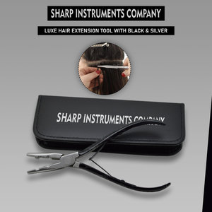 Herramienta de extensión de cabello Luxe en color negro y plateado - Product Image 3