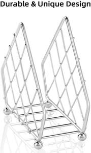 Porte-serviettes en métal moderne Accessoire de table fonctionnel et élégant pour la cuisine - Product Image 3