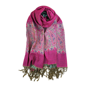 Elegante y Lujoso Chal Largo de Viscosa para Hombre, Estilo Pashmina de Rajasthan - Product Image 1