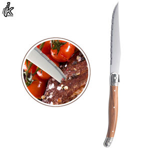 Vente chaude 4 pièces en acier inoxydable Style japonais Chef couteau ensemble damas lame bois revêtement poignée cuisine professionnelle Steak ensemble - Product Image 3