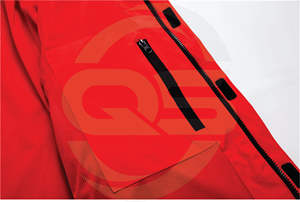 Vestes matelassées imperméables et coupe-vent d'hiver en gros avec poches latérales, garniture en fourrure de mouton, tissu en polyester tricoté - Product Image 5