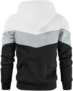 Haute qualité 100% coton hommes pull à capuche motif d'impression à la mode Triple flèche conception solide OEM col à capuche teint uni pour - Product Image 4