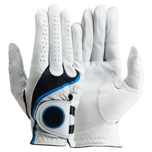 Gants de golf en peau de mouton antidérapants personnalisés Wego Industries, sangle de poignet réglable, design respirant à doigts complets pour hommes - Product Image 3