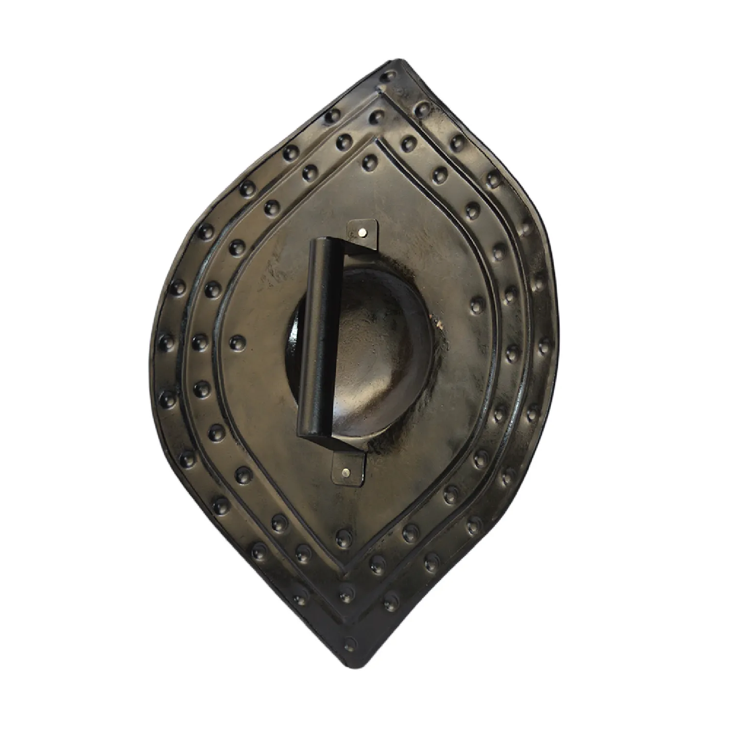 Dekor schwarz lackiert lackiert Finishing Design Armor Shield mit Solid Metal Design Shield