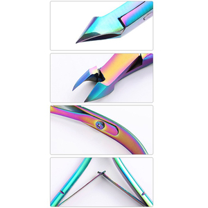 Cortacutículas multicolor OEM, alicates coloridos, eliminador de piel muerta, cortauñas transparente, herramienta de Arte de uñas - Product Image 6
