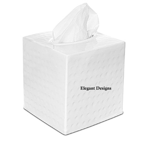 Sky กล่องทิชชู่โลหะสีฟ้า,กล่องทิชชู่หรูหราสำหรับตกแต่งตามรูปร่างและขนาดเครื่องใช้ในโรงแรม - Product Image 6