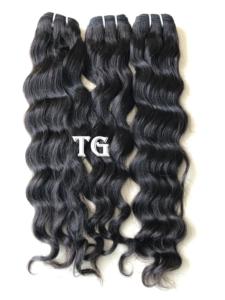 Extension de cheveux humains, Double trame, Loose Body Wave, noir naturel, 10 à 30 pouces, disponible en Stock, fournisseur indien - Product Image 3