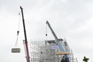 Q345 acier Layher de ringlock d'échafaudage de construction d'occasion pièces d'échafaudage ringlock - Product Image 3