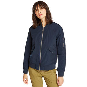 La mejor chaqueta bomber ligera de algodón de manga larga para mujer, cierre de cremallera, cuello levantado, estilo informal transpirable de talla grande - Product Image 6