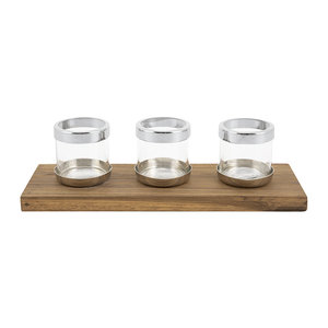 Brass <b>Small</b> <b>Candle</b> Holder Set of Three Handmade with Custom Finish-Elegant Home Decor by Brassworld India - Product Image 1
