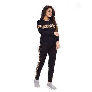 New Stylish Custom Logo Tracksuit Long Sleeve O Neck <b>Sweatshirt</b> with Trousers - Product Image 2