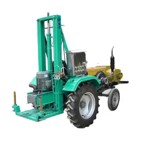 Small Mini Portable HF100T Water Well Drilling Rig 16HP Deep Hole Rock Drill Supplier Price for Sale 40-50 M/h 400~100mm Diesel