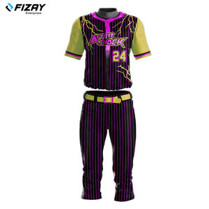 Maillots de baseball personnalisés pour hommes adultes - Respirants, séchage rapide, 100% polyester, options grandes tailles, service OEM, manches courtes - Product Image 4