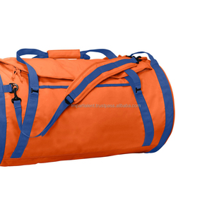 Bolsa de gimnasio de lona de viaje hecha a medida de alta calidad, gran capacidad, logotipo OEM, cremallera bordada, diseño profesional personalizado - Product Image 4