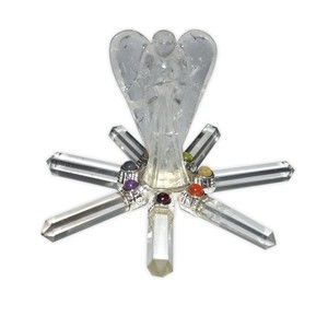 Générateur d'énergie Chakra artisanal en pierre semi-précieuse avec pierre précieuse de générateur d'énergie d'étoile Merkaba - Product Image 3