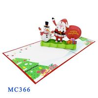 Tarjeta Pop-Up 3D de Navidad, Manualidades de Papel, Regalos de Vietnam, Hanói, Logotipo y Diseño Personalizados, Todos los Colores, Tamaño Único, Superventas