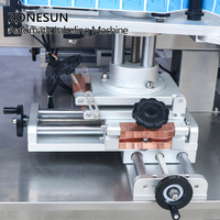 ZONESUN Automatique Adhésif Autocollant Surface Plane Applicateur D'étiquettes de Bouteille de Détergent à Lessive Étiqueteuse Double Côtés Étiqueteuse
