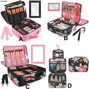 Tùy Chỉnh Du Lịch Trang Điểm Mỹ Phẩm Trường Hợp Túi Bán Buôn Nhỏ Vải Nhỏ Nhãn Hiệu Riêng Phụ Nữ Màu Hồng Trang Điểm Túi Du Lịch Tổ Chức Tùy Chỉnh - Product Image 2