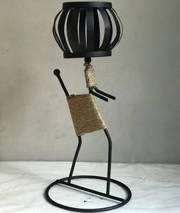 Portavelas en forma de vela, diseño creativo de luz de té, negro, forma humana, alta calidad, superventas, navidad - Product Image 4