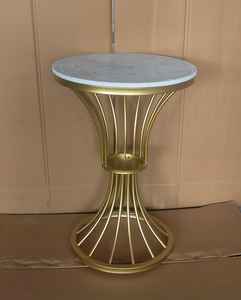 Mesa superior clásica de mármol blanco, centro de mesa de lujo para mesa de boda, hogar, oficina y Bar, mesas decorativas - Product Image 6