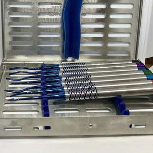 MEILLEURES VENTES - Ensemble d'instruments dentaires manuels de qualité supérieure, 7 pièces avec plateau cassette, en acier inoxydable japonais, certifié CE - Product Image 3