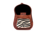 Sacs à bandoulière en cuir véritable à imprimé zèbre, doux, durables, légers, style vintage, look rétro, accessoire de mode pour femmes, voyage
