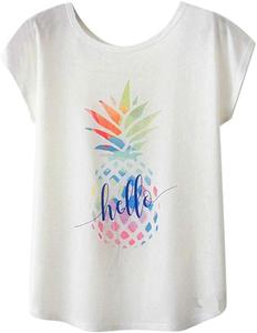 Áo Phông Mùa Hè Giản Dị Cho Phụ Nữ, Áo Thun Không Tay In Hình Động Vật Hoa Áo Thun Tập Thể Dục Dễ Thương - Product Image 4