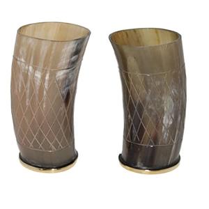 Verre de corne à boire verre de corne fait à la main pour la maison hôtel et restaurant utilisé avec la vente - Product Image 5